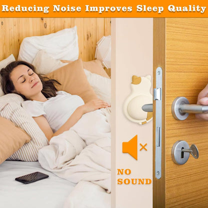 Pieces Door Knob Wall Protector - Cute Rubber Doorstop - Self-Adhesive Wall Protection Pads for Door Knobs - Image 3