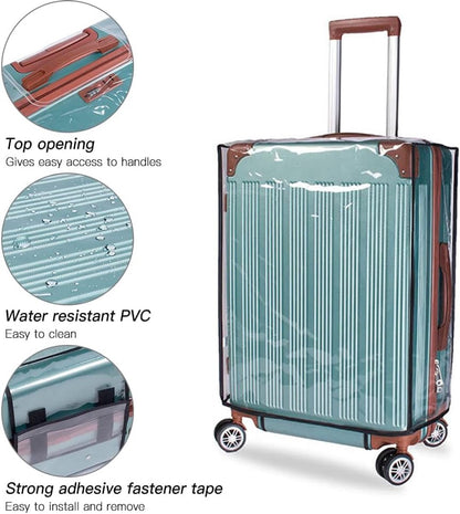 Transparent PVC Suitcase Protective Cover - 20 Inch - Anti-Dirt & Anti-Abrasion Dust Cover - Image 4