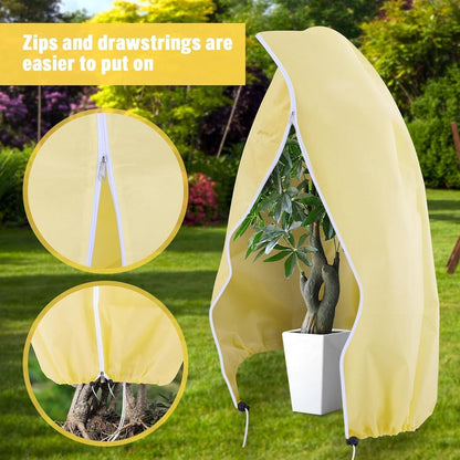 Winter covers for outdoor plants 120x180 cm - 2-pack - Frost protection - Reusable - With drawstring - Image 4