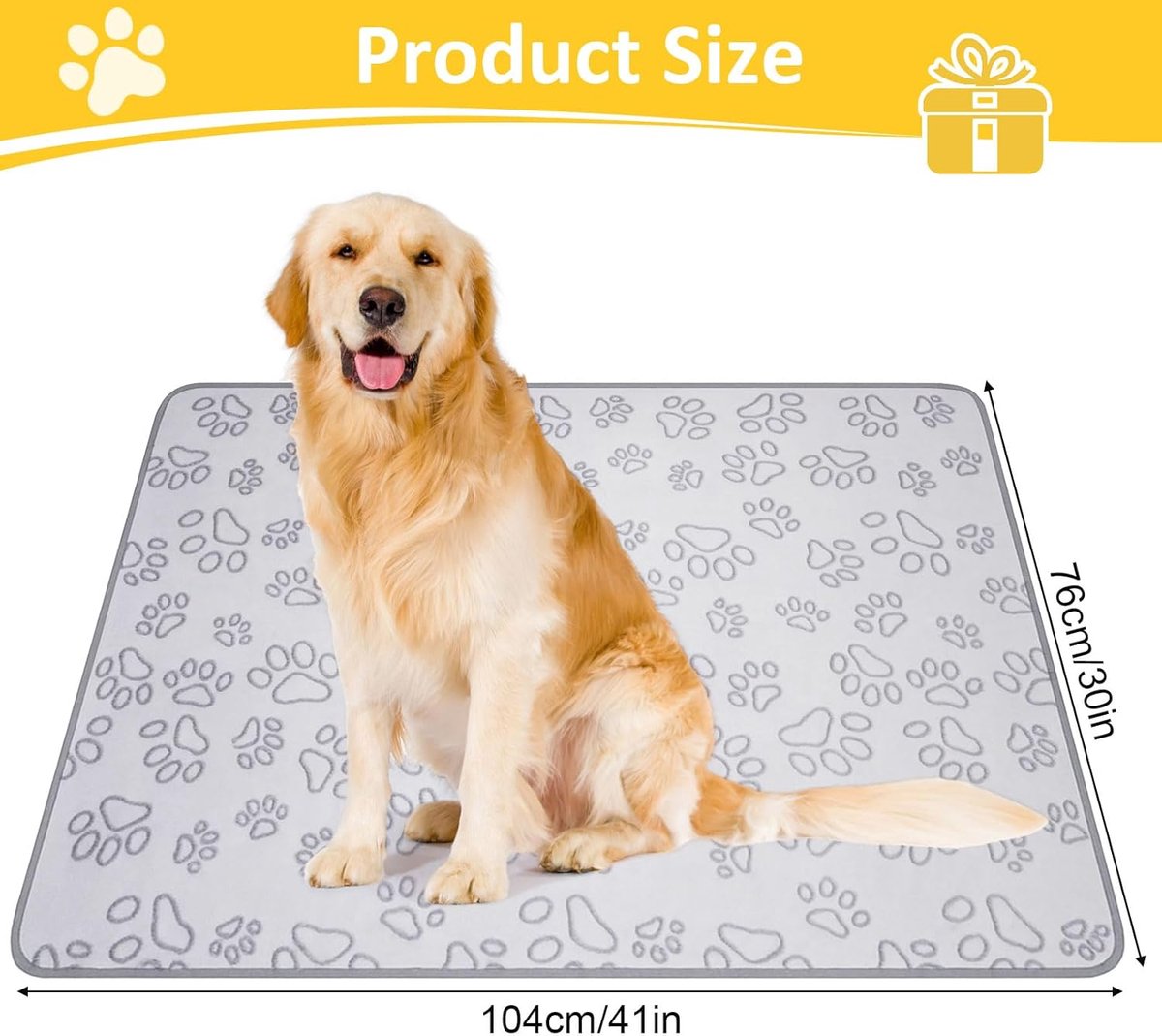 76x104cm Dog blankets for medium-sized dogs, cats, Premium soft dog blankets for small dogs, washable, Puppy blanket, Dog supplies for puppies (grey) - Image 3