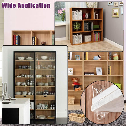 Support nails - 20 plastic shelf support nails with snap closure - 6 mm shelf nails - self-locking bracket clips - transparent shelf nails - suitable for kitchen cabinets, furniture, and bookshelves - 6 mm nails x 5/8 inch thick shelves - Image 5