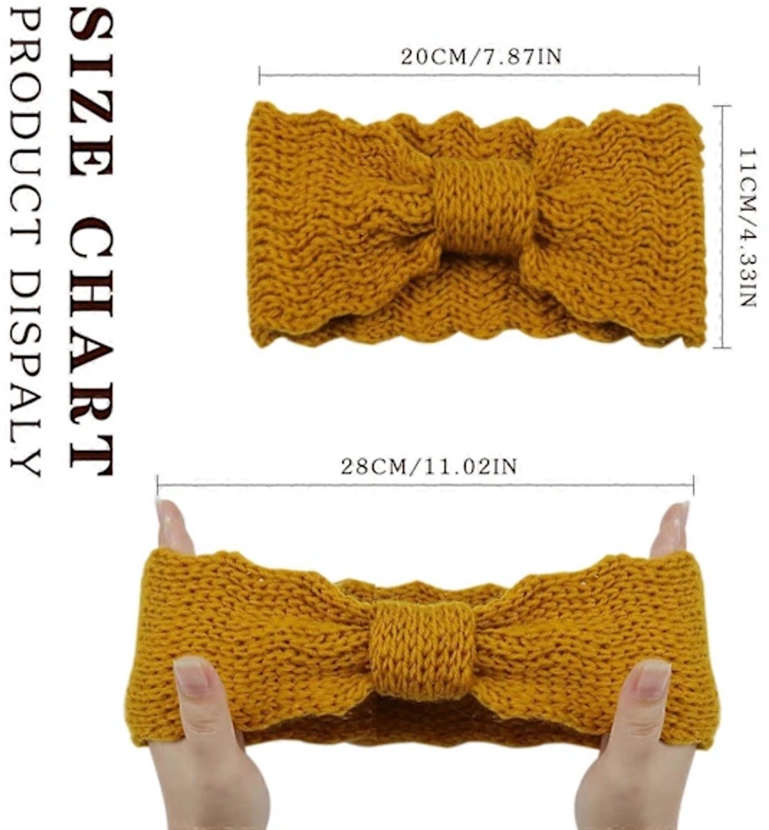 Women's Headbands 4-piece – Knitted, soft, for skiing/hiking - Image 2