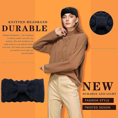 Women's Headbands 4-piece – Knitted, soft, for skiing/hiking - Image 3