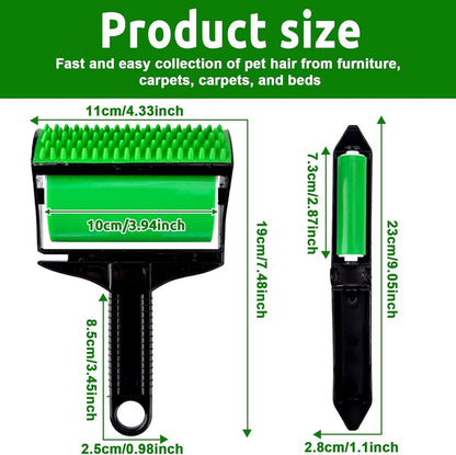 Pet hair remover - 3-in-1 lint roller - Reusable, silicone, washable - Suitable for sofas, carpets, couches, and clothing. - Image 4