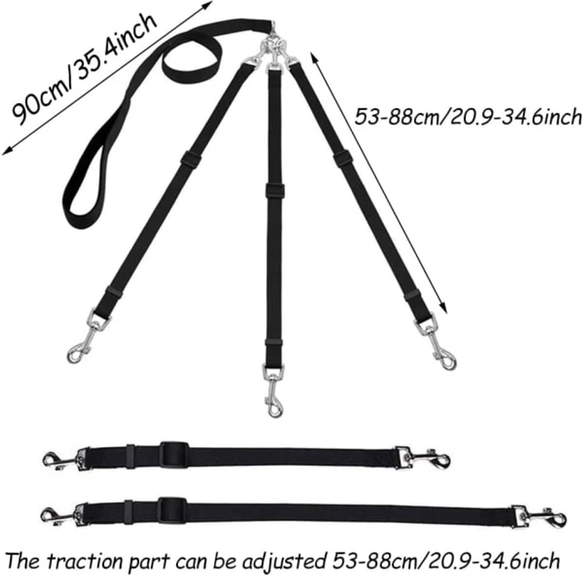 3-in-1 Dog Leash – Adjustable, detachable, for medium-sized dogs - Image 3
