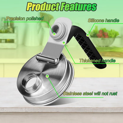 Mason Jar Lids - Stainless Steel Pouring Spout with Leak-Proof Seal - For Mason Jars, tear-resistant, leak-proof, airtight lid, for drinks, salad, dressing, and food storage - Image 2