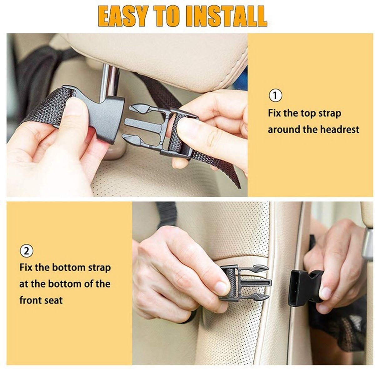 Back Seat Organizer 2-piece – 40×60cm, for children/iPad - Image 5