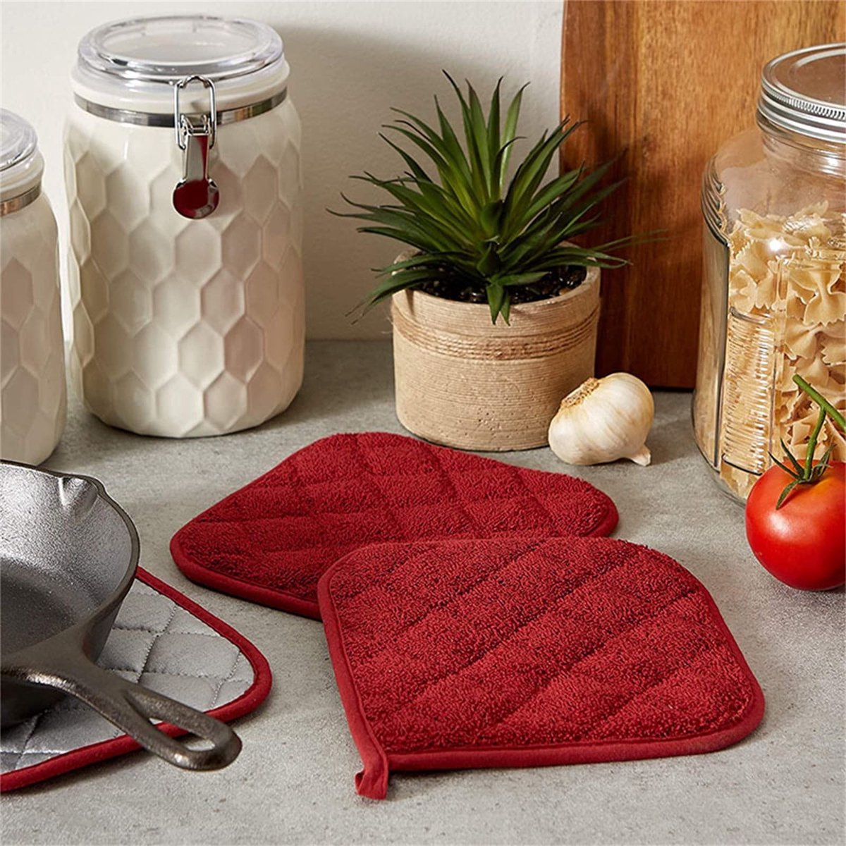 Kitchen Essential 7 x 7 inch Heat Insulation Mat - Kitchen Heat Resistant Insulation Mat Set - Oven Insulation Mat - Towel Insulation Mat - 5 Items - Image 2