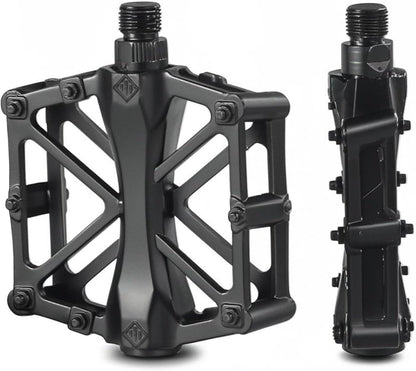 Foot pedals - 9/16 inch mountain bike foot pedals - with waterproof, sealed bearings - 2-pack