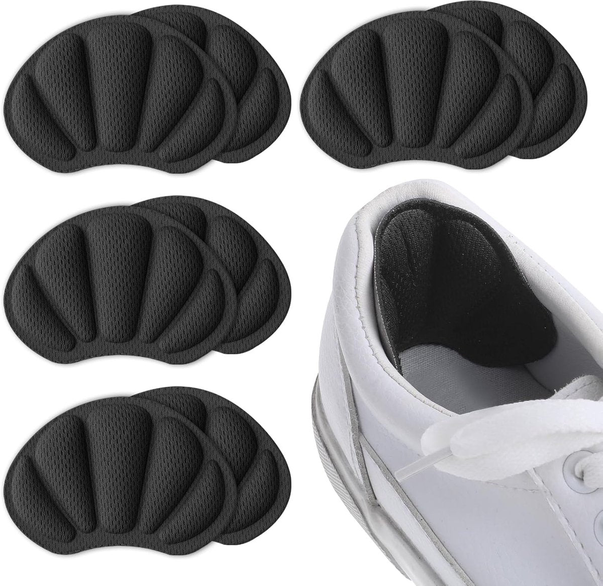 4-Pair Heel Sole - Anti-Slip Heel Sole for High Heels & Dress Shoes - Anti-Slip Heel - Self-Adhesive Heel Sole - Suitable for Loose-fitting Shoes, Anti-Slip Heel Sole - Unisex Anti-Wear Heel Protectors - Image 5
