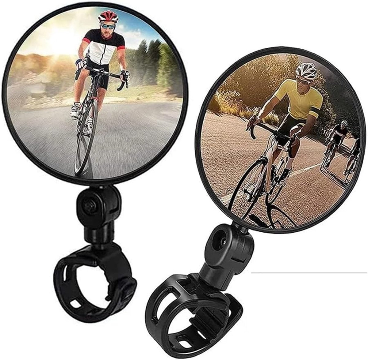 Motorcycle rearview mirror - bicycle rearview mirror 360-degree rotatable auxiliary convex mirror - bicycle rearview mirror on the handlebars - Image 4