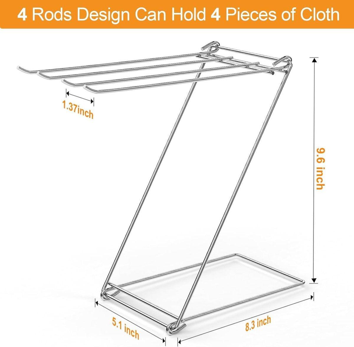 Kitchen Towel Holder, 4-Arm Kitchen Towel Rack for Drying Dishcloths Hand Towels, Foldable Free Standing Hand Towel Holder for Countertop Bathroom Kitchen Organization RV Essentials, 2 Pack - Image 3