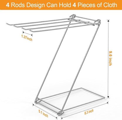 Kitchen Towel Holder, 4-Arm Kitchen Towel Rack for Drying Dishcloths Hand Towels, Foldable Free Standing Hand Towel Holder for Countertop Bathroom Kitchen Organization RV Essentials, 2 Pack - Image 3