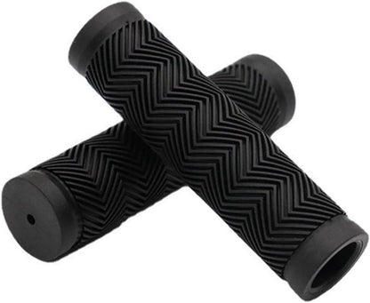 Bicycle handlebar grips - 90 mm long - suitable for bicycles, mountain bikes, beach cruisers, scooters, and folding bikes - soft, comfortable, and non-slip.