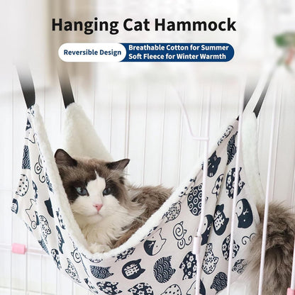 Cat Basket - Cat Hammock - Adjustable, soft, hanging pet bed - Suitable for cats, ferrets, puppies, rabbits and small animals (2 pieces) - Image 5