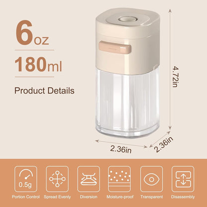 6.4 oz shaker with lid - suitable for kitchen spice tools - Image 3