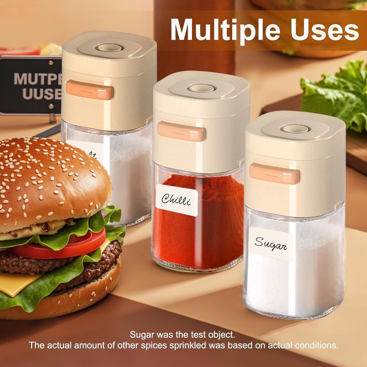 6.4 oz shaker with lid - suitable for kitchen spice tools - Image 5