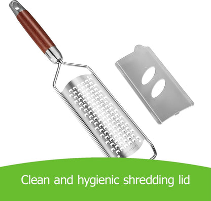 Cheese grater - Grater with handle - Easily grates lemons, vegetables, and cheese - Convenient to use - Image 3
