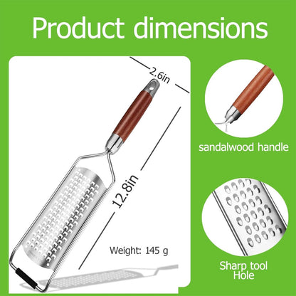 Cheese grater - Grater with handle - Easily grates lemons, vegetables, and cheese - Convenient to use - Image 5
