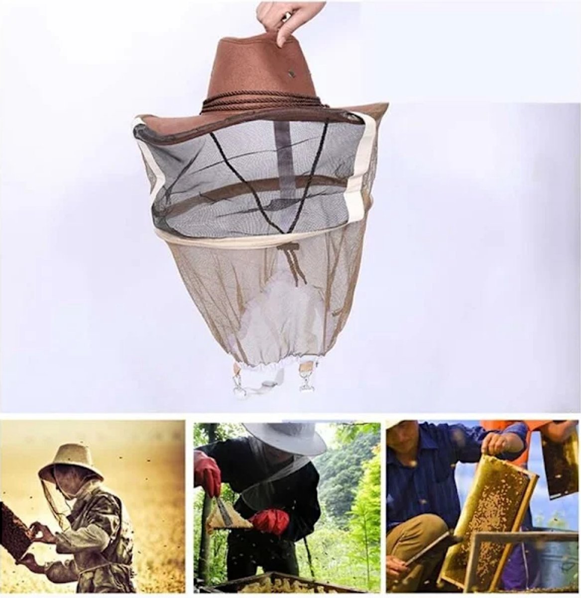 Biodlar hat with Slöja – Poly-bomull, myggmask, outdoor/fiske - Image 5