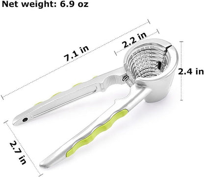 Nutcracker - with non-slip silicone handle - suitable for walnuts, almonds, hazelnuts, and pistachios - Image 5