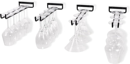 Pieces Wall Mount Goblet Holder - 30cm Black Wrought Iron - Heavy-Duty Wine Glass Holder - Image 3