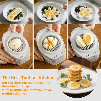 Egg slicer - stainless steel egg slicer - Suitable for slicing eggs - Multifunctional egg slicer - Comes with storage box - Also suitable for slicing eggs, strawberries, and other soft fruit. - Image 4
