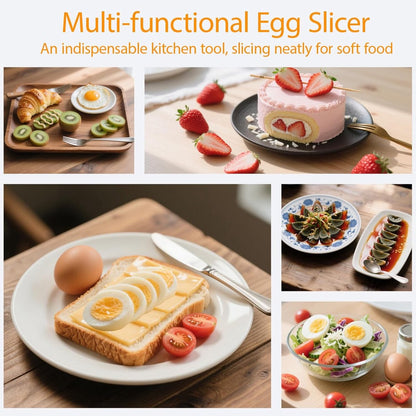 Egg slicer - stainless steel egg slicer - Suitable for slicing eggs - Multifunctional egg slicer - Comes with storage box - Also suitable for slicing eggs, strawberries, and other soft fruit. - Image 5