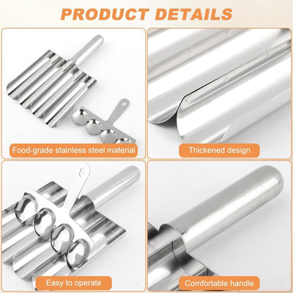 Meatball maker, stainless steel non-stick meatball maker, portable meatball scooper kitchen restaurant must-have meatball maker set, home cooking tools - Image 2
