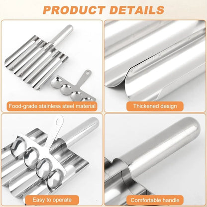 Meatball maker, stainless steel non-stick meatball maker, portable meatball scooper kitchen restaurant must-have meatball maker set, home cooking tools - Image 2