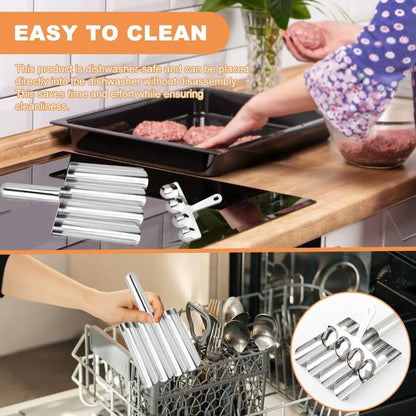 Meatball maker, stainless steel non-stick meatball maker, portable meatball scooper kitchen restaurant must-have meatball maker set, home cooking tools - Image 5