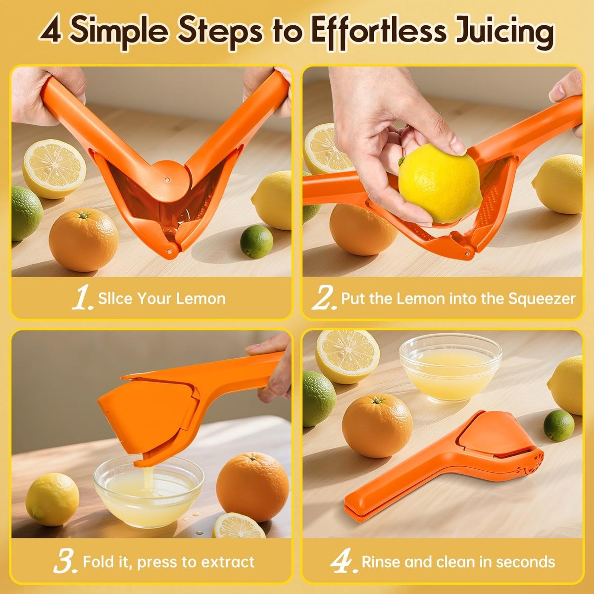 Manual Lemon Juicer – User-friendly, sturdy, for lemons/oranges - Image 3