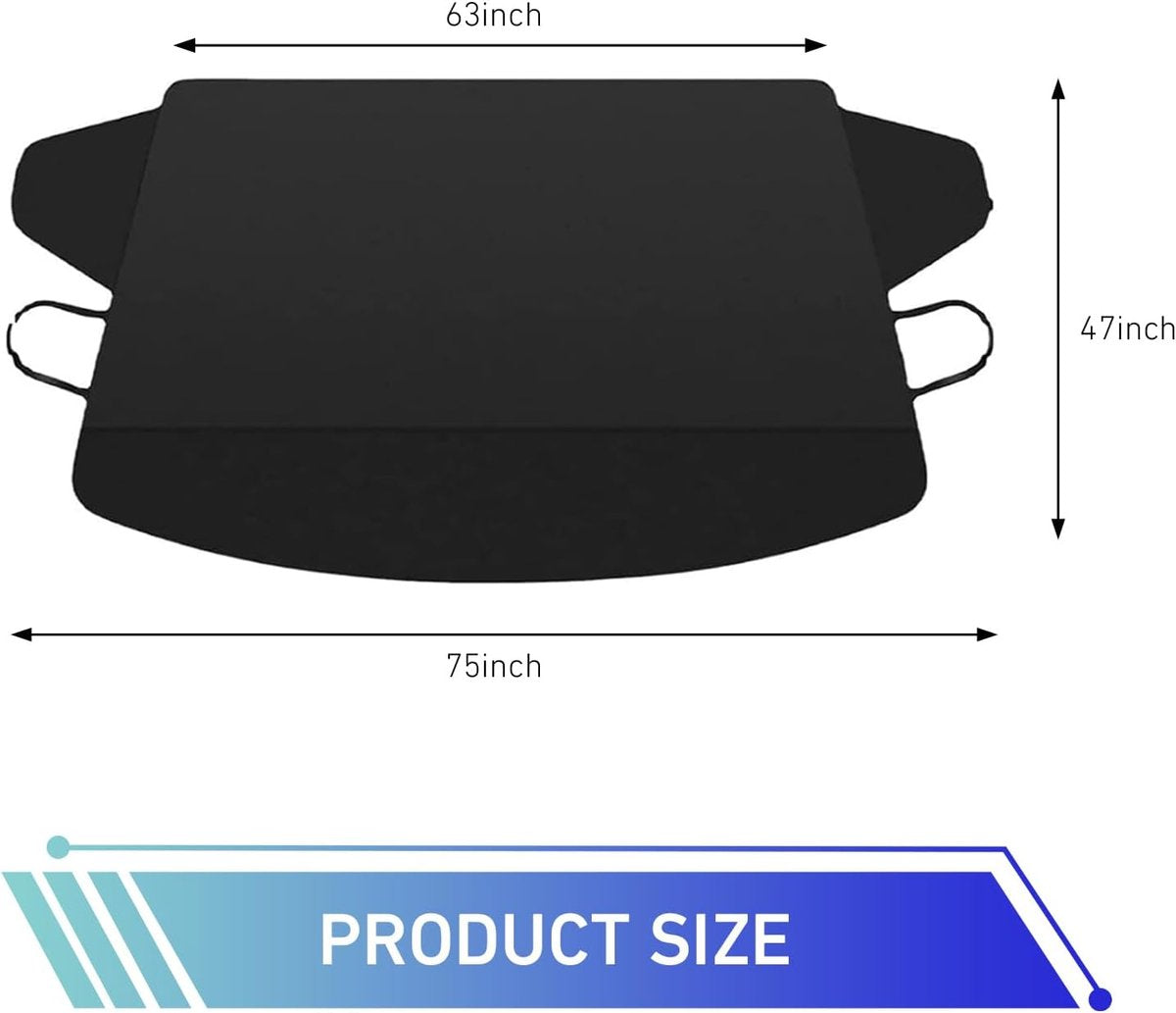 Car Window Protection - Windproof and Snowproof - 600D Oxford Fabric Windscreen Protection - Universal Type - Suitable for most cars - Image 5