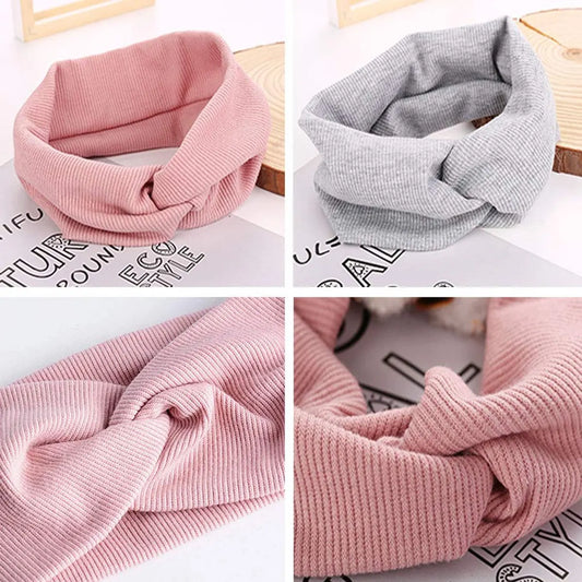 Vierteiliges Stirnband-Set für Damen und Mädchen – Elastics, breites Stirnband – Sport-Stirnband – Baumwoll-Haaraccessoire mit Kreuzmuster für Yoga - Image 3