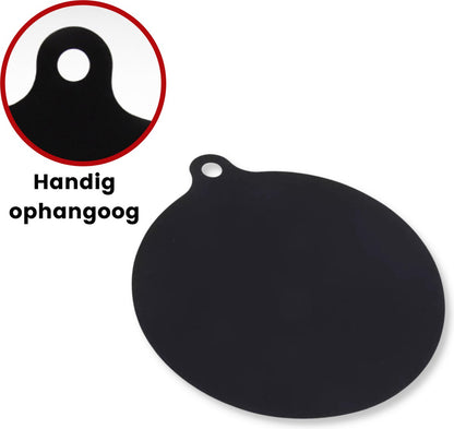 Induction Protector - Pan Coaster - Set of 4 - 22CM - Resistant up to 240 ºC - Silicone - Black - Image 4
