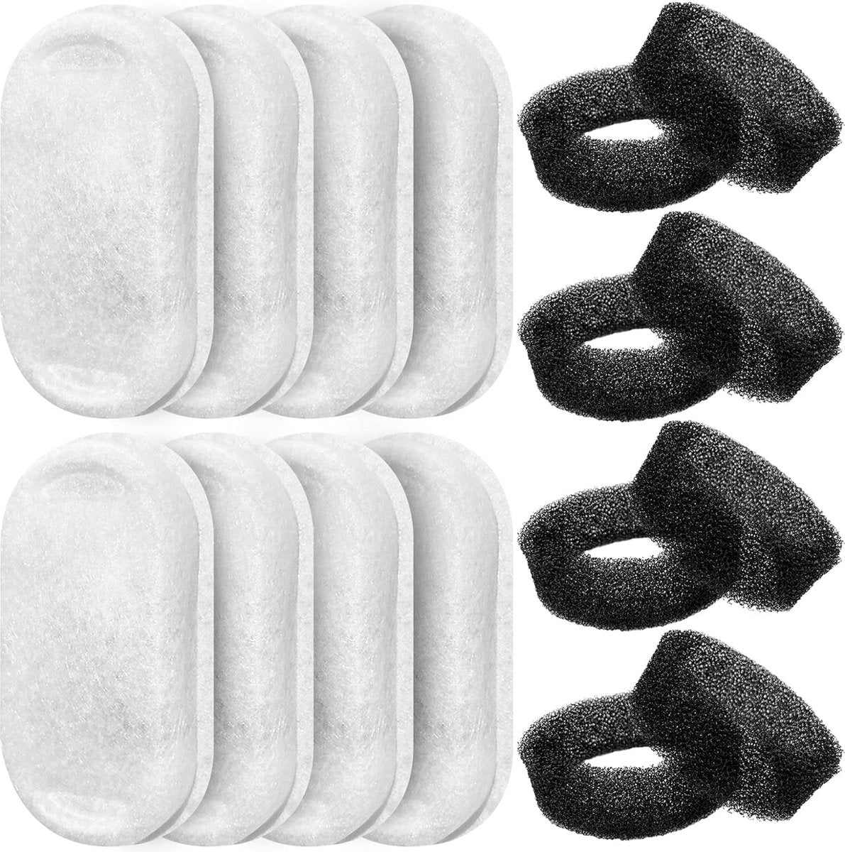 Filter cartridges - For pet water dispensers - including 8 cat fountain filters and 8 pump sponges - Image 3