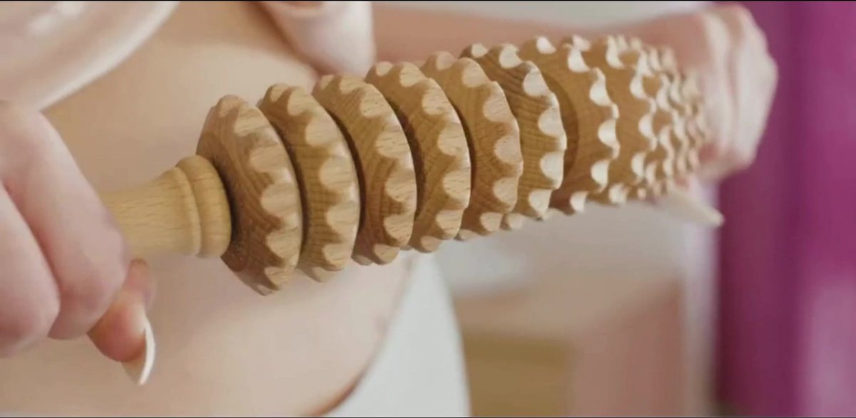 Massage Ball - Massage - Massage Stick - Massage Device - Relieve Fatigue - Accessories - Anti-Cellulite Massage Roller Tool - Full Body Massager - Thigh Massager - Curved Wooden Massage Roller - Connective Tissue Massages - Relax - Image 2
