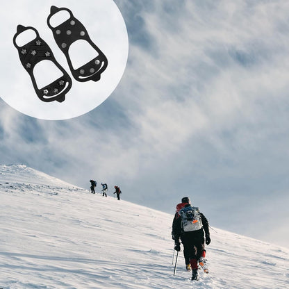 Shoe Covers - Crampons - Anti-slip - Crampons for Hiking Boots - Shoe Spikes - Crampons - For Women or Men - Black - Size 41-46 - Image 2