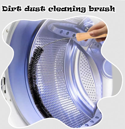 Radiator Brush - 2 Pieces - Flexible Radiator Brush - Dust-Binding Brush - Heating Cleaning Brush/Rapid Brush - Heating Scrub Brush - Handy - With Handle - Long Handle - Multifunctional - For Dry and Wet Cleaning - Black - 70/75cm - Image 2