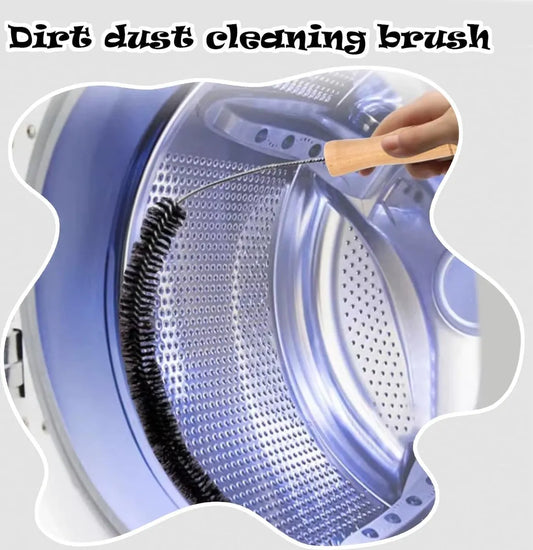 Radiator Brush - 2 Pieces - Flexible Radiator Brush - Dust-Binding Brush - Heating Cleaning Brush/Rapid Brush - Heating Scrub Brush - Handy - With Handle - Long Handle - Multifunctional - For Dry and Wet Cleaning - Black - 70/75cm - Image 2