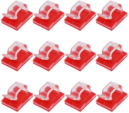 Cable Clips - 100 Pieces - Cable Holder - Halloween - Christmas - Nail Clip - Cable Tie - Clips - Cable Channel - Ties - Cable Lock - Cable Channels - Roof Hooks - Cable Clamp - Transparent - Strong clamping force - very for Party / Halloween / Christmas  - Image 2