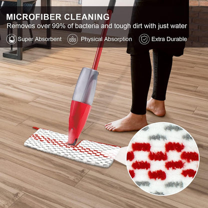 pieces - Floor cloth mop refill - Suitable for Vileda 1-2 Spray MAX/o-cedar ProMist Max - microfiber - replacement - Reusable microfiber cloth - Suitable for all floors - Image 4