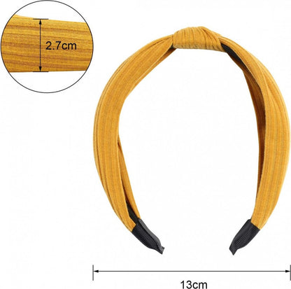 Women's Headbands - Set of 6 Pieces - Headband - Knot Cross Knitted Headbands - Adult Headbands - Sports Yoga Headbands - Mixed 6 Colors - Elastic - Lightweight - Women - Girls - Athletic - Gym - Dance - Yoga - Hair Accessories - Image 2