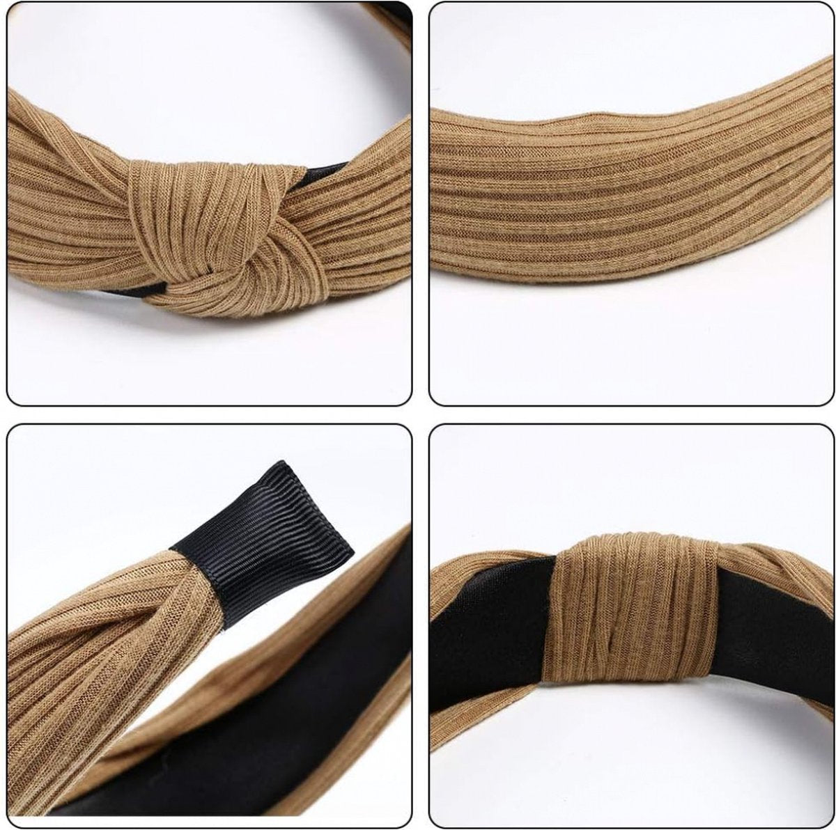 Women's Headbands - Set of 6 Pieces - Headband - Knot Cross Knitted Headbands - Adult Headbands - Sports Yoga Headbands - Mixed 6 Colors - Elastic - Lightweight - Women - Girls - Athletic - Gym - Dance - Yoga - Hair Accessories - Image 5