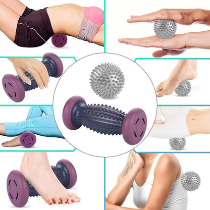 Foot Massage Roller - With 3 x Massage Balls - Foot Massage - Foot Reflexology - Plantar Fasciitis - Foot Roller - Massage Ball - Foot Massage - Massage Roller - Trigger Point Ball - Foot Massage Device - Foot Roller - Feet Massage Muscle Fascia Release B - Image 2
