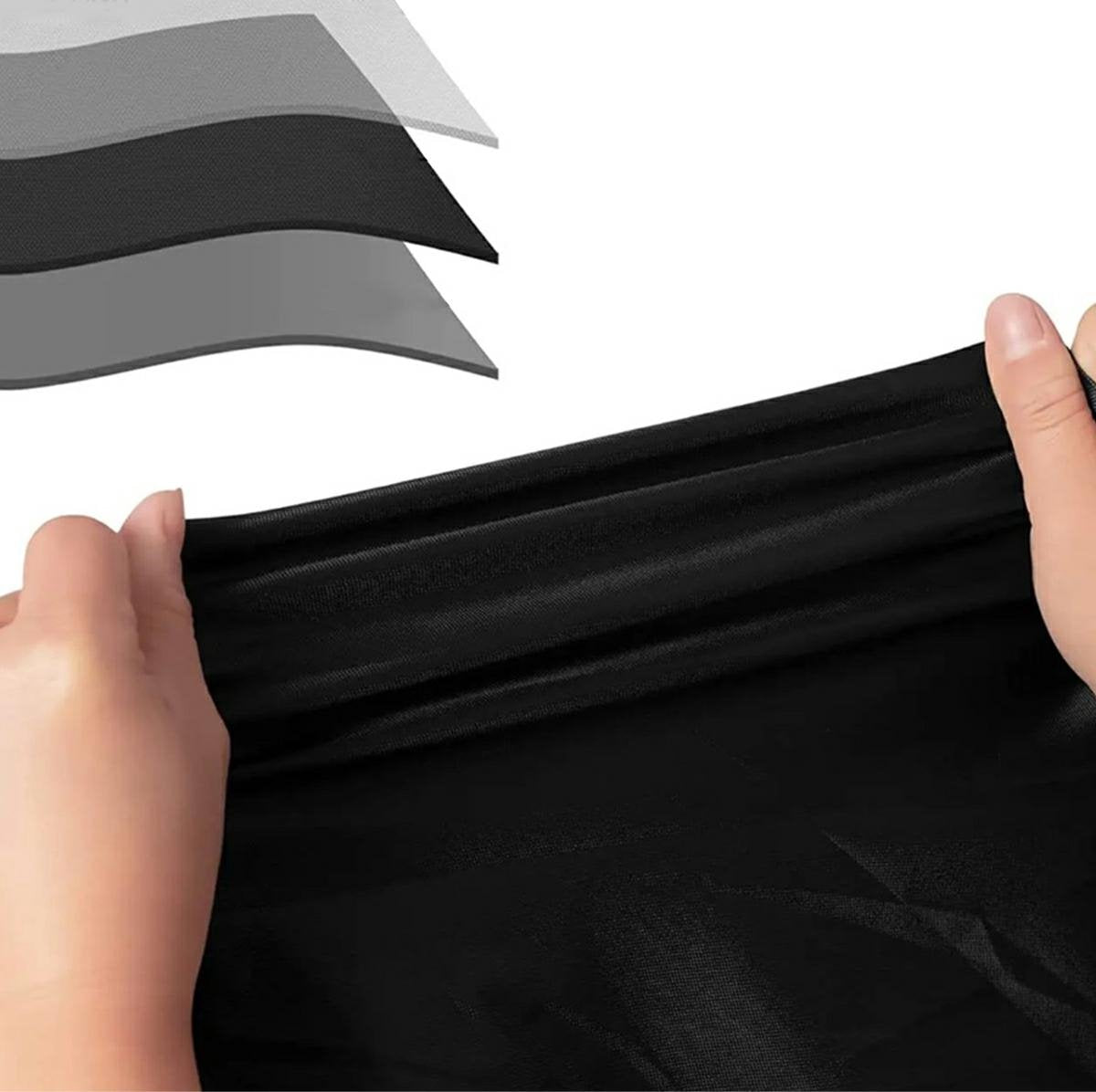 Waterproof Garden Set Protective Cover with Drawstring and Good Drainage - W242 x L160 x H100CM - Black Garden Furniture Cover - Garden Furniture Cover - Garden Set Cover - Lounge Set Cover - Garden Table Cover - Image 3
