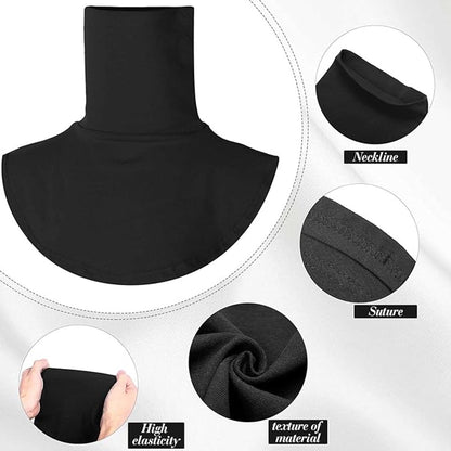 5 Pieces Faux Turtleneck Sweater Women - Windproof & Warm - Patch Turtleneck - Collars for Women - Faux Longneck Sweater - Faux Turtleneck - Fake Turtleneck - Turtleneck Collar - Turtleneck - One Size - 5 Colors - Women's Collar to Wear Under Something -  - Image 2