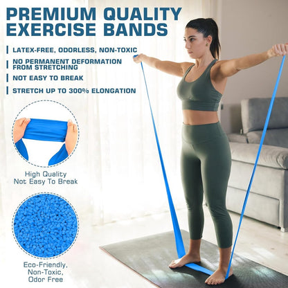 3 pieces - Resistance bands - Silicone exercise bands - With different resistance intensities - Silicone exercise bands - Exercise bands for training, physiotherapy, stretching, recovery, Pilates, rehabilitation and yoga - Image 3
