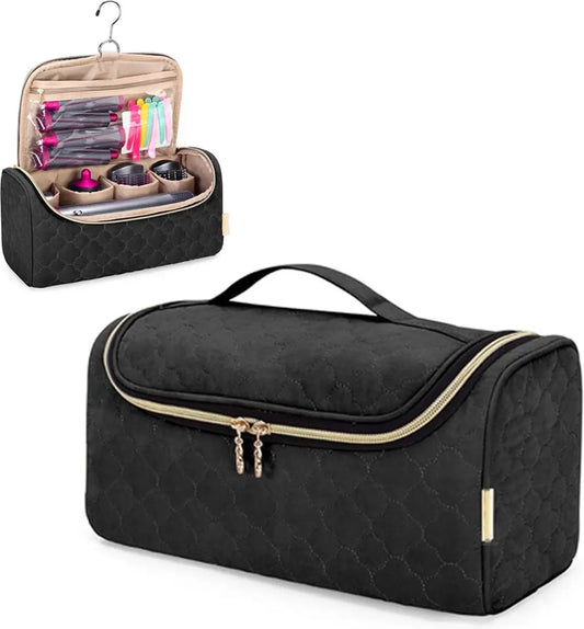 Travel Case Suitable for Dyson Hair Dryer - Hair Styler Storage Pouch - Straightener Attachment Travel Bag - With Compartments for Dyson Accessories - Hair Curler Accessories - Women's Toiletry Bag - Storage Bag - Travel Bag - Travel Pouch - Organizer - B