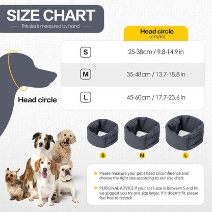 M - Noise-Reducing Ear Protectors for Dogs - Dog Ear Protector - Ear Protector for Dogs - Dog Ear Protector - Dog Ear Protection - Pet Cone - Noise-Dampening Dog Headband - Noise-Reducing Dog Ear Warmer - Keep Warm - Adjustable - Image 4